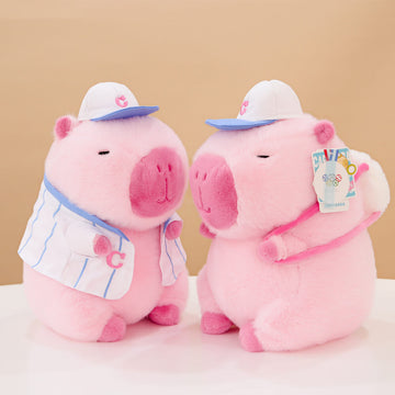 Cute Capybara Plush Toy with Backpack, Kawaii Capybara Stuffed Animal Plushie